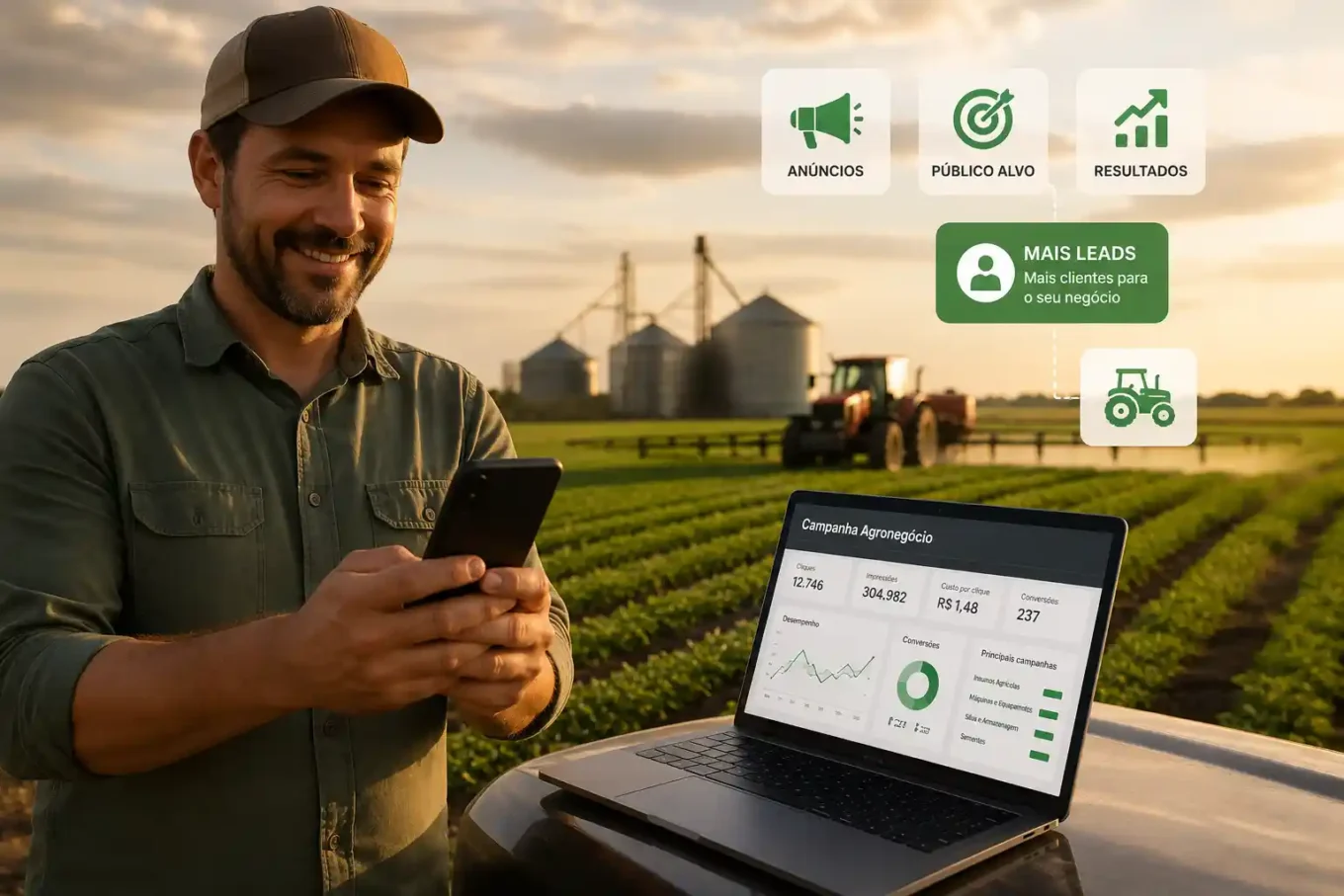 tráfego pago para agronegócio