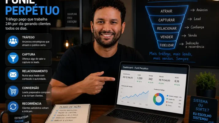 Tráfego pago para funil perpétuo: Como criar uma estrutura que vende todos os dias