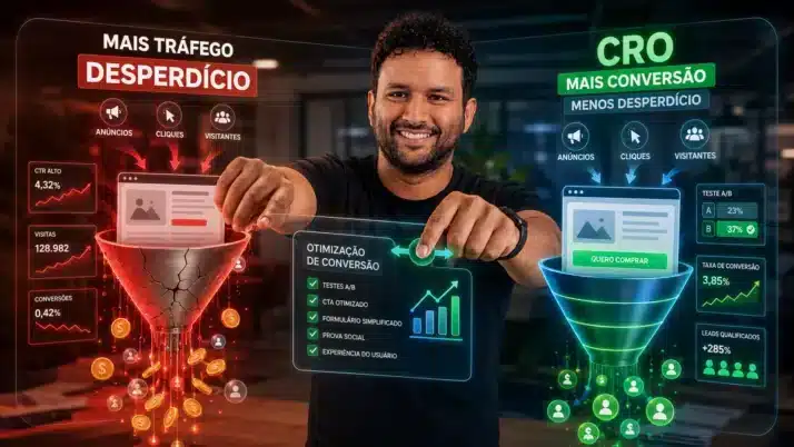 CRO real: por que tráfego sem conversão custa caro