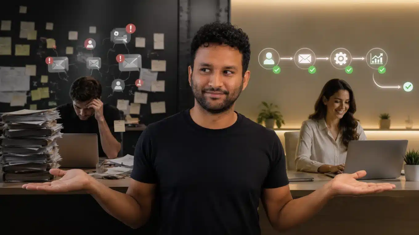 Automação de marketing conectando leads, CRM e vendas com mais contexto