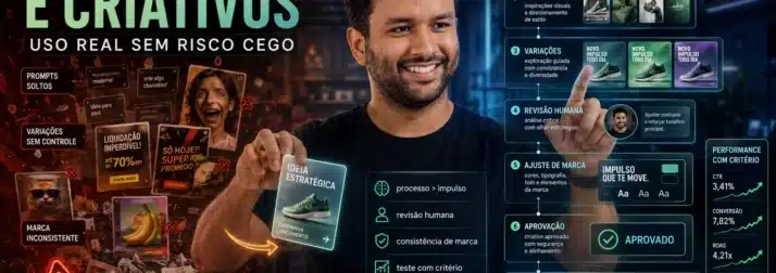 IA generativa e criativos: uso real sem risco cego