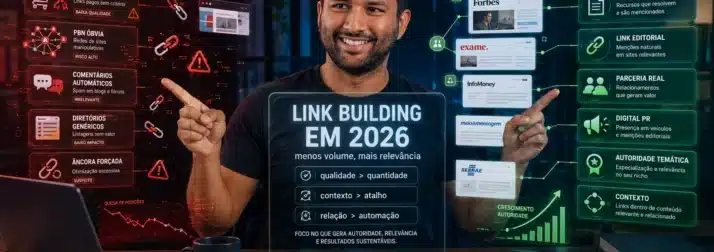 Link building em 2026: autoridade real contra spam