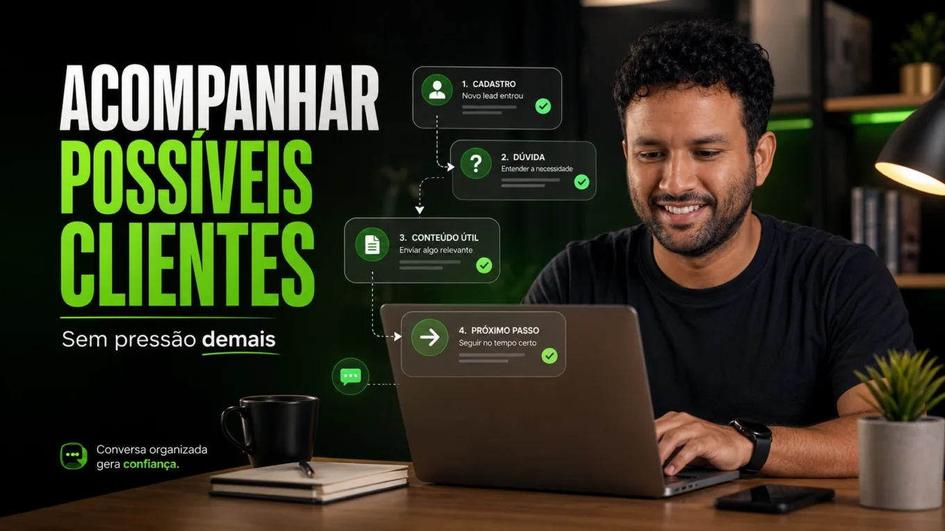 Como acompanhar possíveis clientes com mensagens úteis e frequência respeitosa