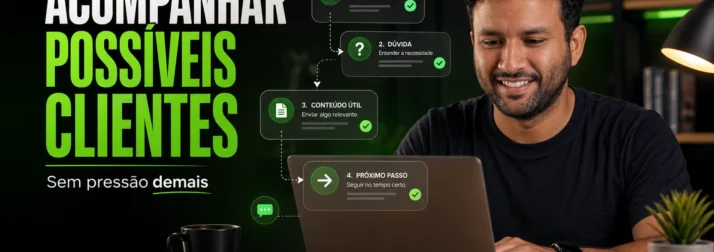 Como acompanhar possíveis clientes sem pressão demais