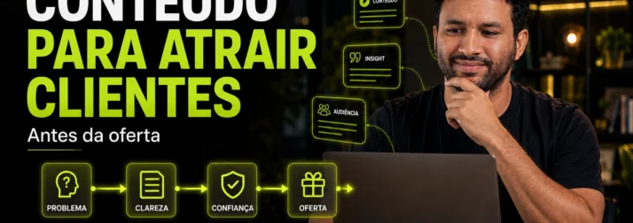 Conteúdo para atrair clientes antes de oferecer algo