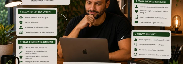 Parcerias para atrair clientes sem pedir favores vazios
