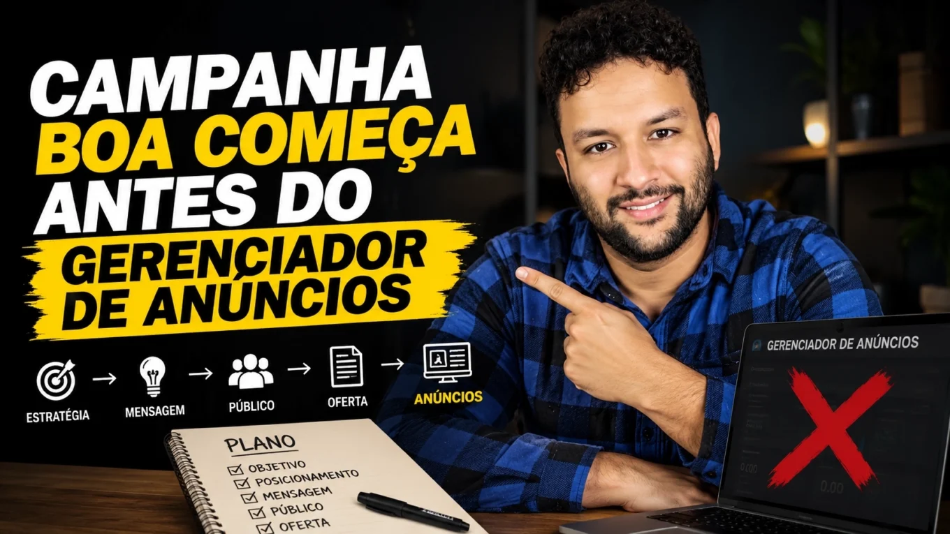 Campanha boa começa antes do gerenciador de anúncios