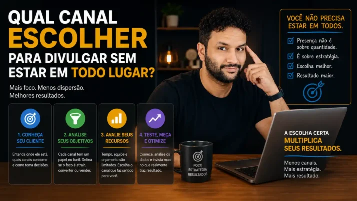 Qual canal escolher para divulgar sem estar em todo lugar