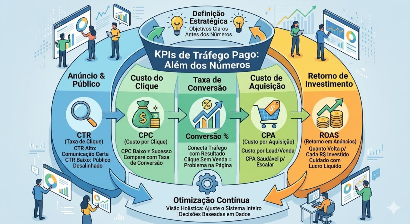 KPI de Tráfego Pago além dos números