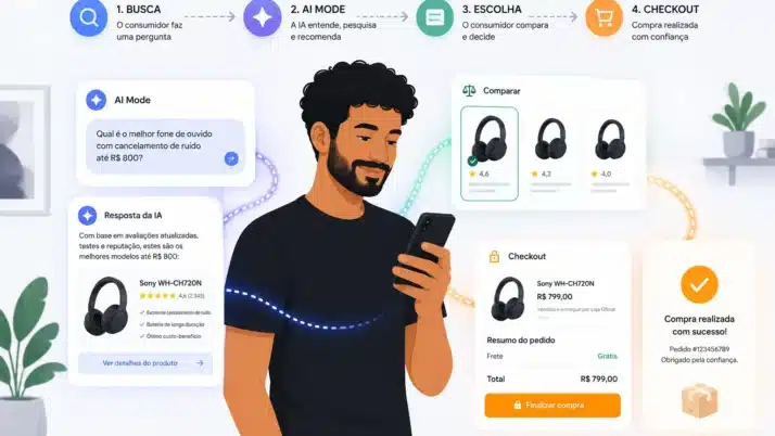 AI Mode e jornada do consumidor: da busca ao checkout