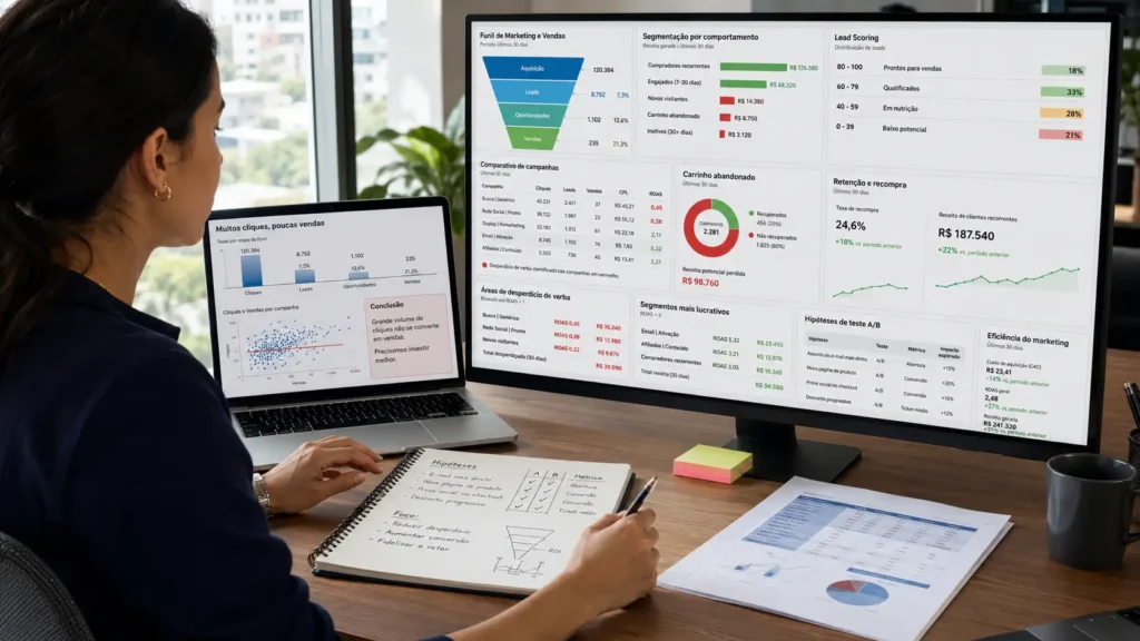 Dados no marketing digital: venda com menos desperdício