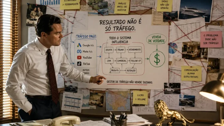 Gestor de tráfego não vende sozinho