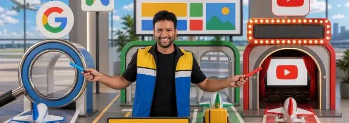 Google Ads: Pesquisa, Display e YouTube sem confusão