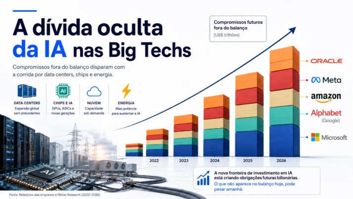 Dívida oculta das Big Techs: o risco real por trás da IA